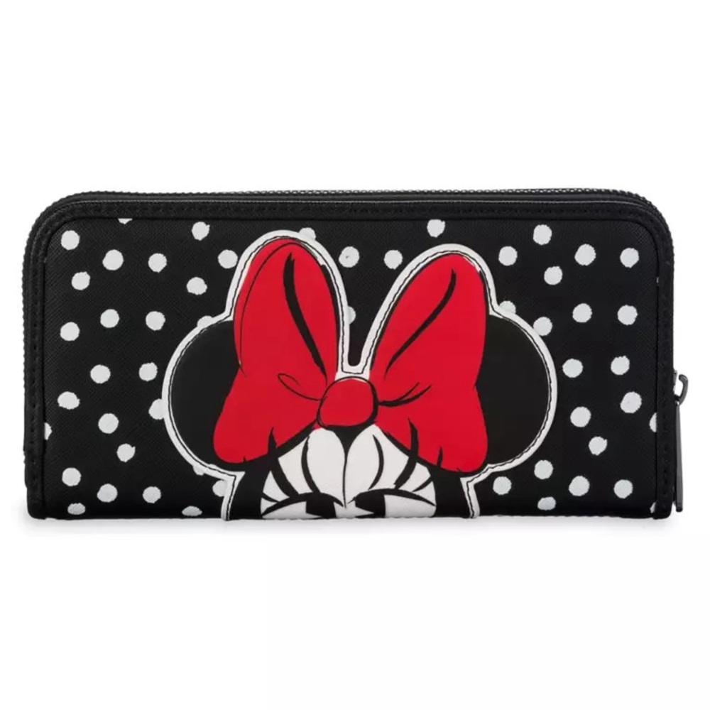 NWOT Disney Parks Loungefly Wallet - Minnie Mouse with Polka Dots
